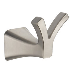 Delta Tesla&reg; Double Robe Hook - Robe & Towel Hooks