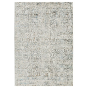 Vibe by Jaipur Living Kenrick Floral Gray and Light Blue Area Rug 6'7"x9'6"