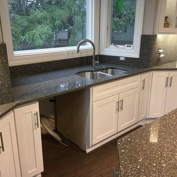 Sparkling Gray kitchen countertops