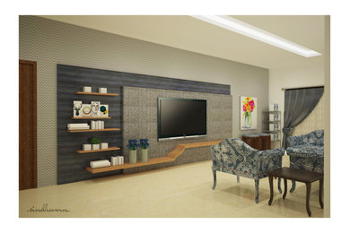 Double panel TV unit