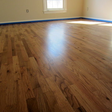 EAST HAMPTON: RUSTIC RED OAK REFINISHED WITH FRUITWOOD STAIN AND BONA TRAFFIC HD