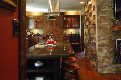 Kitchen - eclectic kitchen idea in Houston