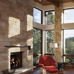 Wagon Circle Custom Home - Indoor Fireplaces