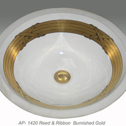 Hand Painted Undermounts by Atlantis Porcelain - Bathroom Sinks
