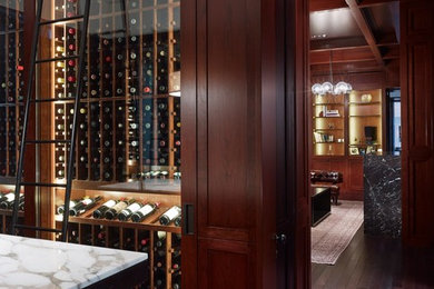 Inspiration for a timeless wine cellar remodel in Chicago
