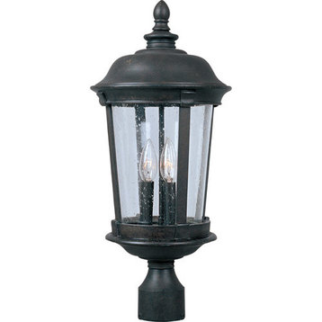 Maxim 40092CDBZ 3-Light Outdoor Pole/Post Lantern Dover VX Bronze