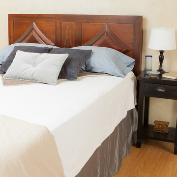 Contemporary Bedroom w/ Headboard