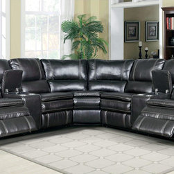 Belair Charcoal Sectional Sofa - Sectional Sofas