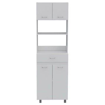 Microwave Cabinet Madison, White