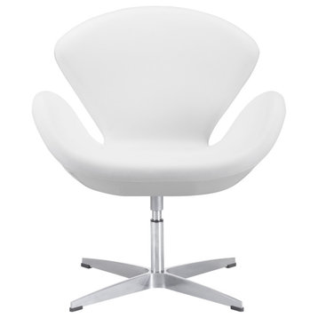 Windsor Accent Chair Gray, White