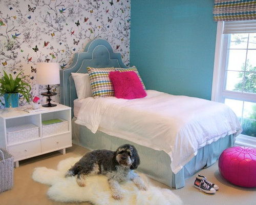 Teen Girl Bedroom Wallpaper | Houzz