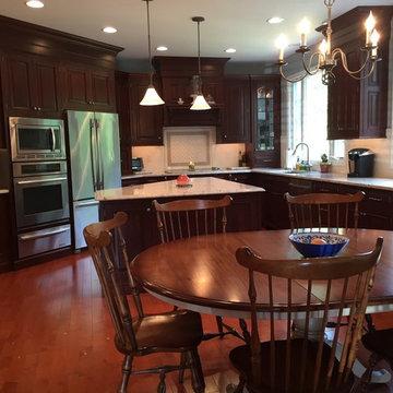 CUSTOM KITCHEN CABINETRY in a Rich Dark Cherry