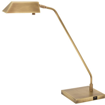 Newbury Table Lamp, Antique Brass