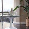 Seascape Dining Table with Glass Top - White