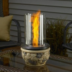 Ledgestone Indoor/Outdoor Tabletop Fireplace - Tabletop Fireplaces