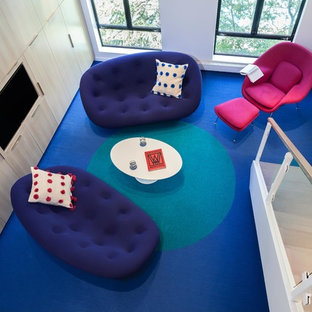 Foto di un piccolo soggiorno moderno