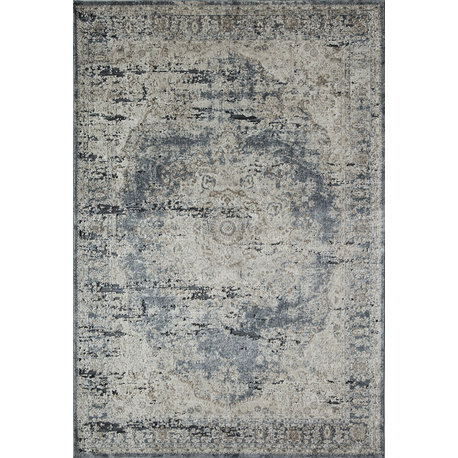 Cambridge Blue Tan 2'3" x 8' Rug