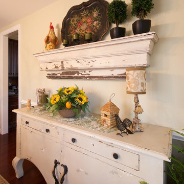 Vintage Meets Shabby Chic Dining Room Design