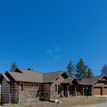 Missoula Valley, Montana Log Siding Residence