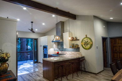 Kitchen - industrial kitchen idea in Other
