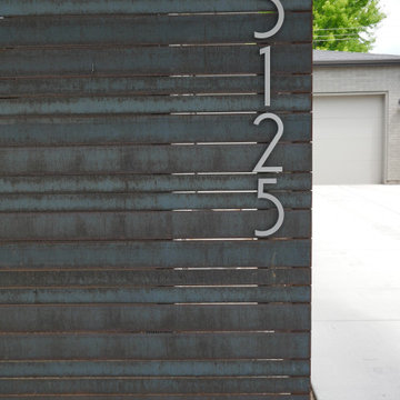 Rustic Steel Privacy Fence with Modern Design - Salt Lake City, Utah