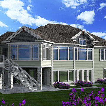 Walkout Craftsman Ranch Plan #45213LL