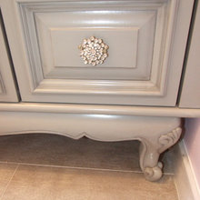 On cabinet over wooden circle really fun