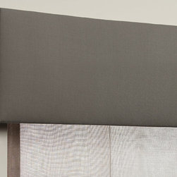 Fabric Covered Cornice & Panel Track Window Treatment! - Valances