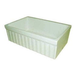 Whitehaus - Whitehaus Kitchen Sinks. Apron Front 30x20x10 0-Hole Single Bowl Fireclay Kitche - Kitchen Sinks