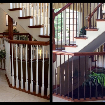 Before & After Remodeled Staircases