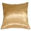 Pillow Decor - Gold with Brown Baroque Scroll Throw Pillow