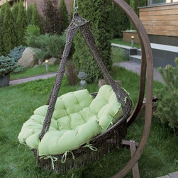 Swing Chair CARTAGENA with wooden frame - Hammocks And Swing Chairs