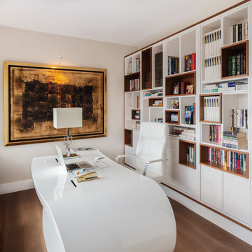 Battery Park Residence - Built-In Shelving @ Master Study
