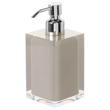 Square Light Turtledove Countertop Soap Dispenser