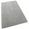 Square 12'x12' Shaw, Om Ii Silver Hair Gray Carpet Area Rugs