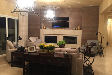 Inspiration for a contemporary home design remodel in Las Vegas