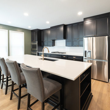 Overland Park Kitchen Remodel with Pantry Addition + Speakeasy Powder Bath