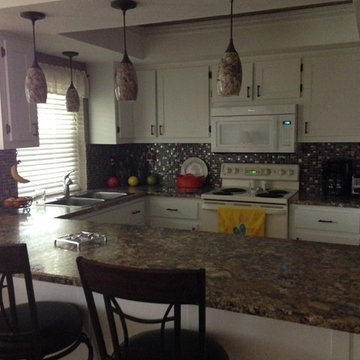 New Summer Carnival 1875 Wilsonart HD laminate tops with bevel edge