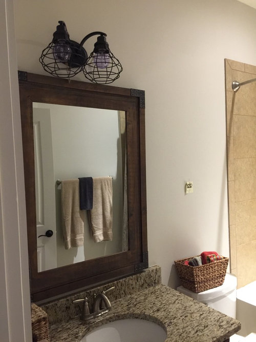 New “globes” for bathroom light