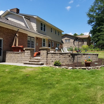 Paver Patios, Retaining Walls, Columns, Full Landscape Projects at Various Homes