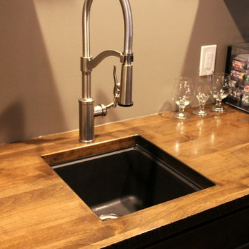 Rustic custom bar cabinets