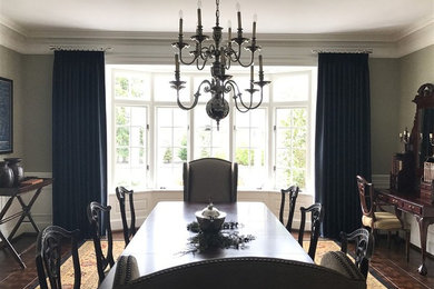 Example of a mid-sized transitional dining room design in Other