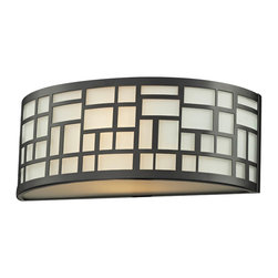 Elea 329 1-Light-BRZ Wall Sconce Light in Bronze - Wall Sconces