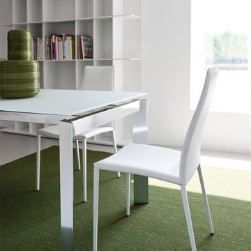 Aida Metal Chair - Matte Optic White Frame - Optic White Seat Finish