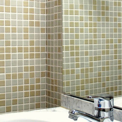 Beige Glass Mosaic Wall Tiles - Direct Tile Warehouse - モザイクタイル
