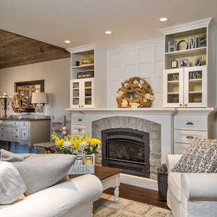 Shabby-Chic-Style Wohnzimmer in Toronto