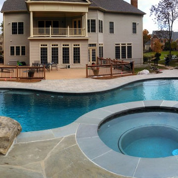 Chantilly - Boulders In Pool, Waterfalls, Pavilion, & Fireplace