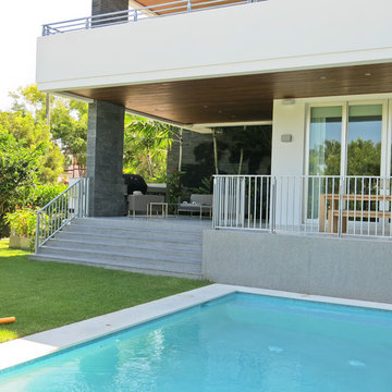 Patio with Natural Stone Panels