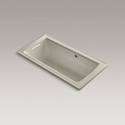 KOHLER - KOHLER Archer(R) 60" x 30" drop-in BubbleMassage(TM) air bath with Bask(TM) heat - Bathtubs