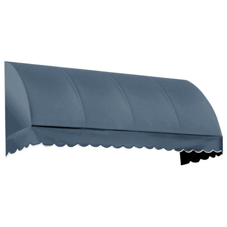 Awntech 5' Savannah Acrylic Fabric Fixed Awning, Dusty Blue